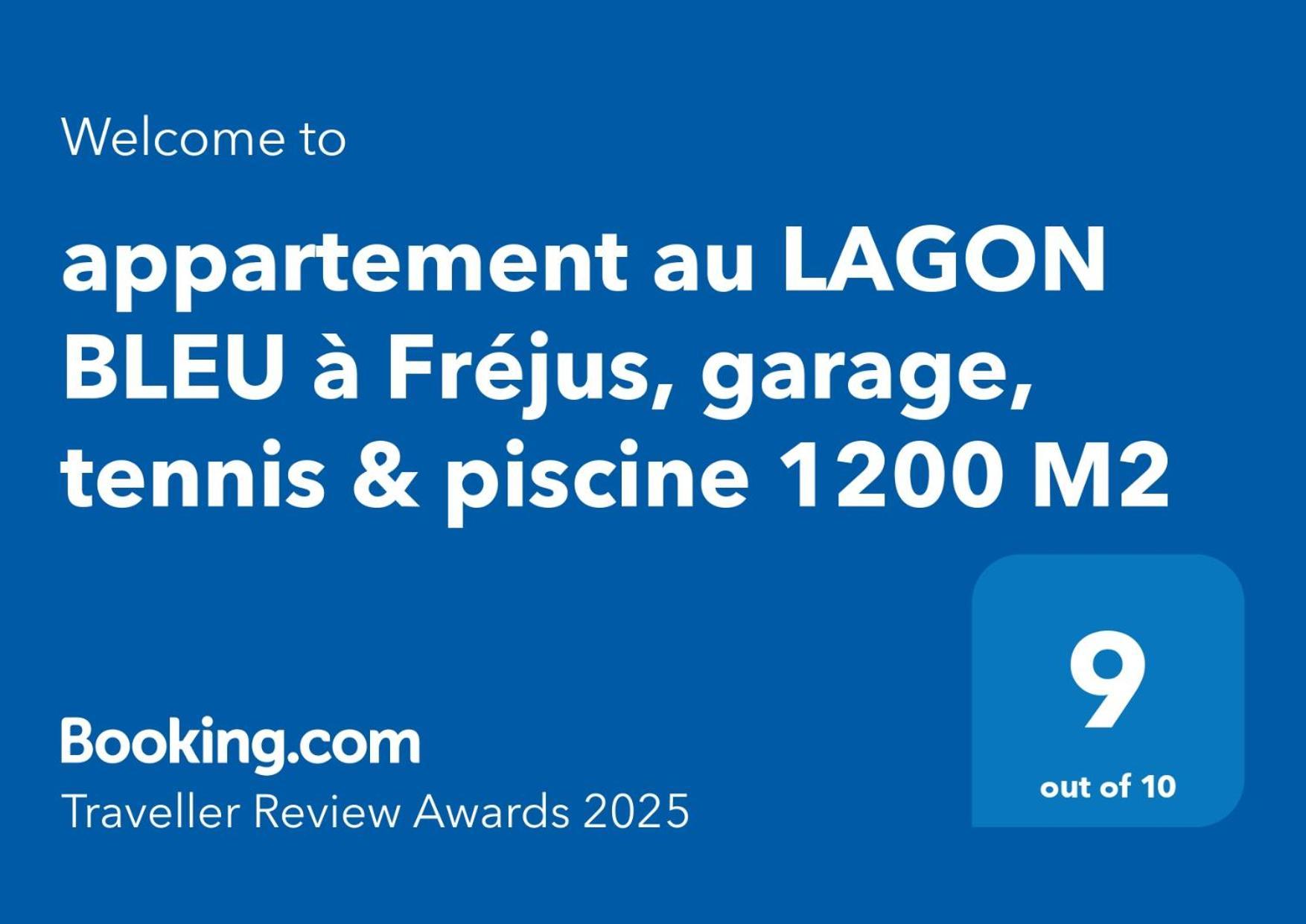 Appartement Au Lagon Bleu A Frejus, Garage, Tennis & Piscine 1200 M2 Экстерьер фото
